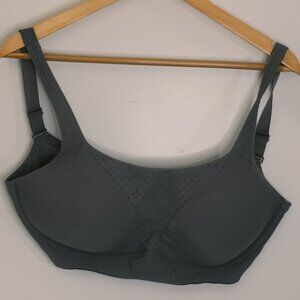 Brand New Run Times Bra Lululemon Grey Sports Bra with Back Clasp (36DD)